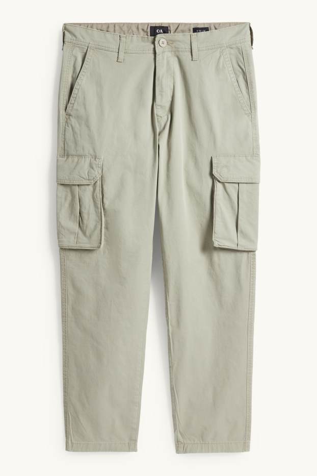 Home - Pantalons cargo - tapered fit - caqui