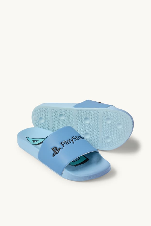 Kinder Jungen - PlayStation - Badesandalen - blau  / schwarz
