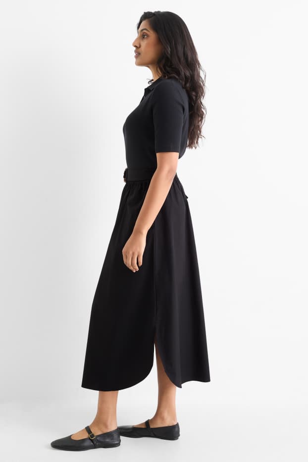 Donna - Gonna con cintura - nero