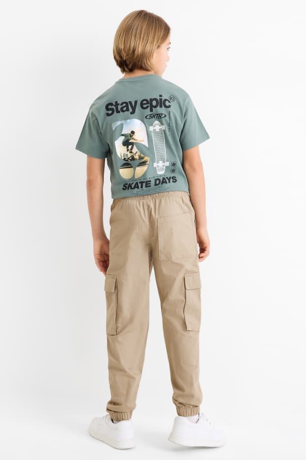 Children Boys - Cargo trousers - beige