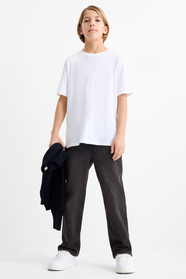 Niños - Relaxed jeans - jog denim - vaqueros - gris oscuro