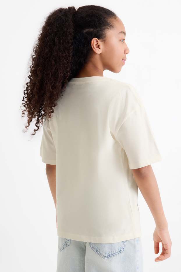 Bambine - Portland - maglia a maniche corte - crema