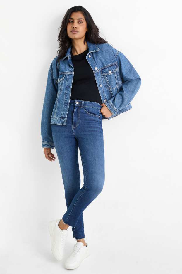 Dames - Skinny jeans - high waist - LYCRA® ADAPTIV-vezels - jeansblauw