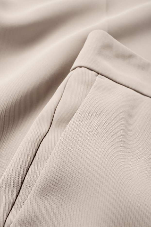 Mujer - Pantalón de oficina - mid waist - wide leg - topo