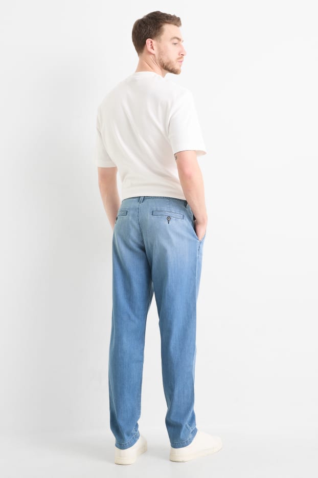 Hommes - Jean chino - tapered fit - bleu clair