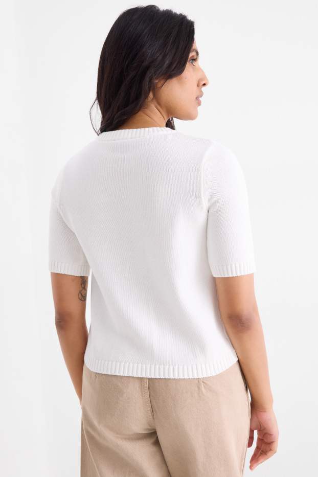 Women - Cardigan - white