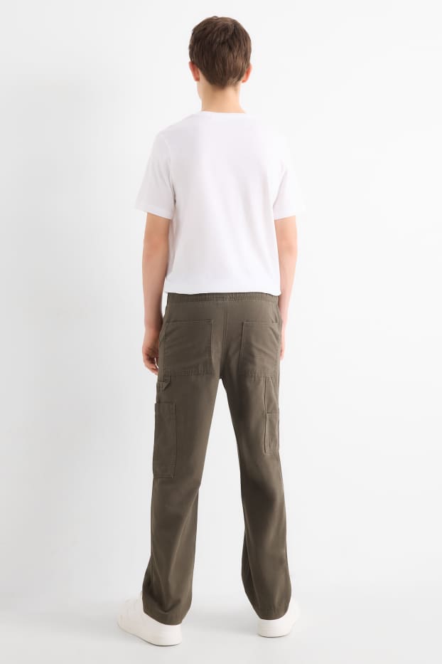 Children Boys - Trousers - khaki