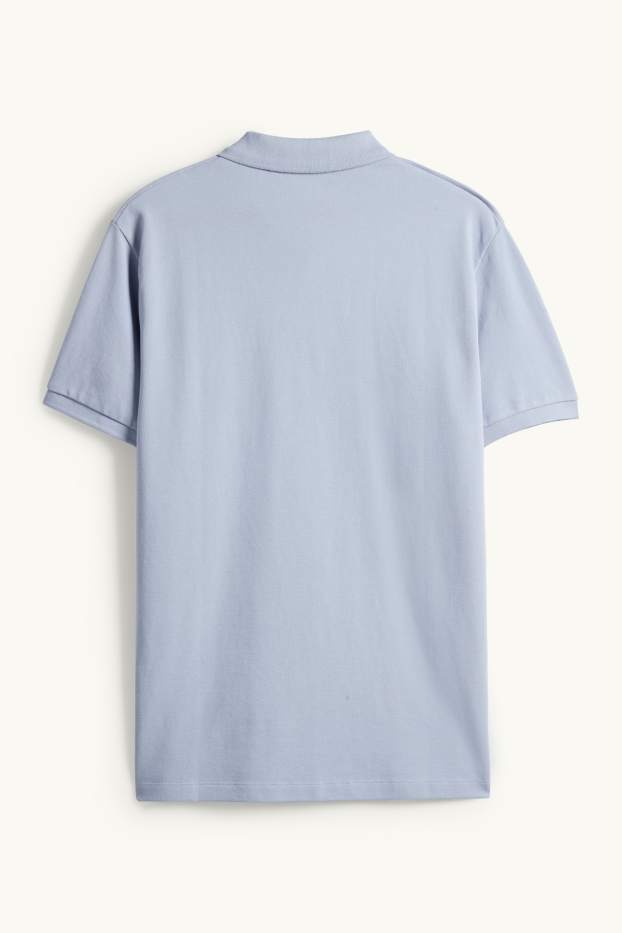 Pánské - Polokošile - regular fit - světle modrá