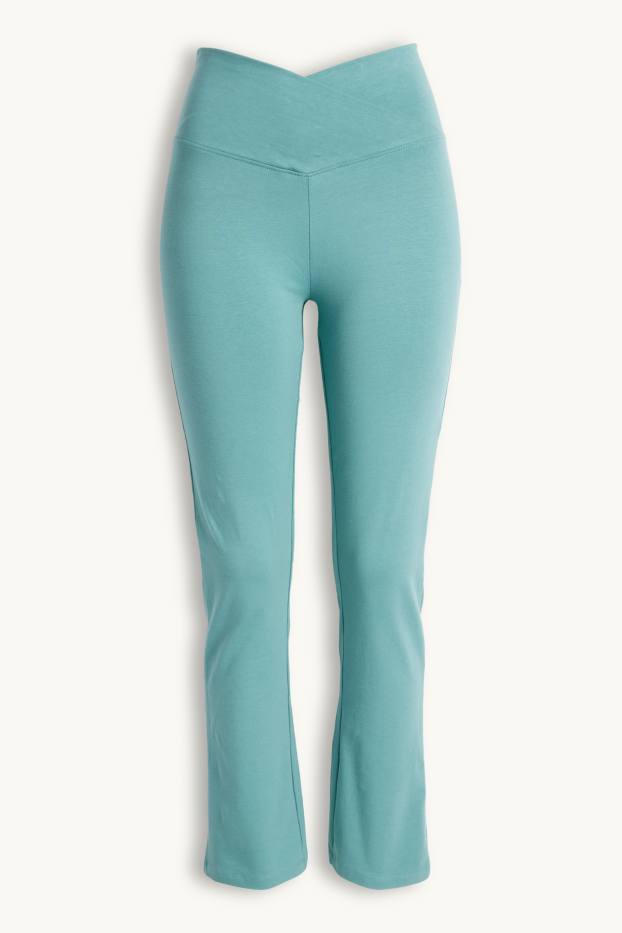 Damen - Sport-Leggings - türkis