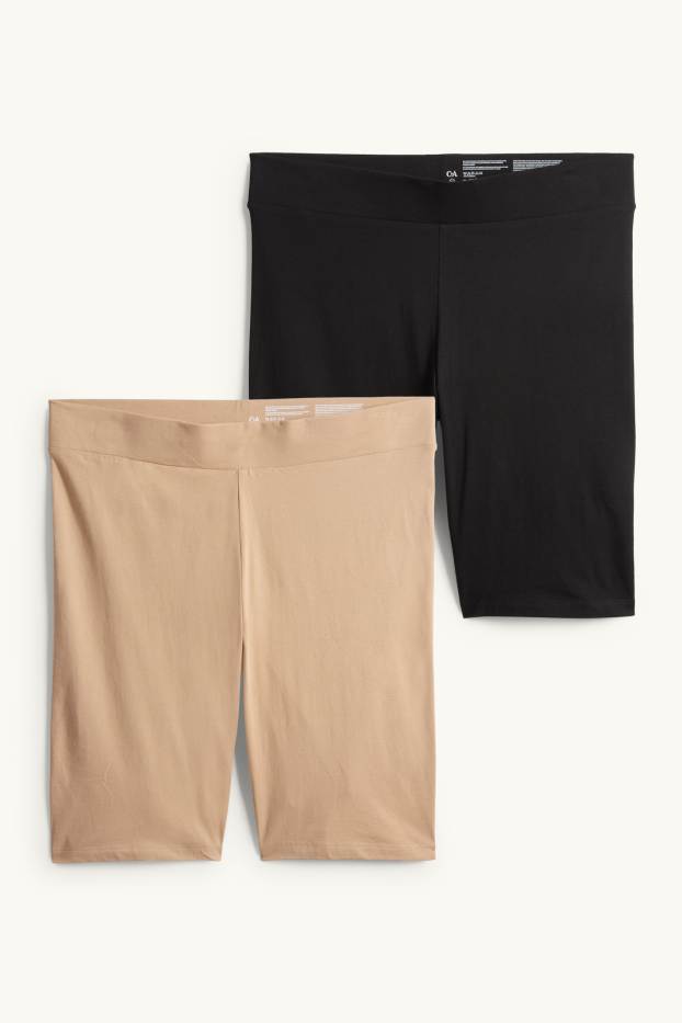 Femei - Multipack 2 perechi - pantaloni scurți de ciclism - negru / nej