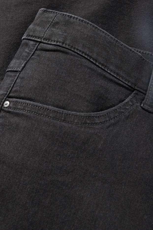 Women - Slim jeans - mid-rise waist - black