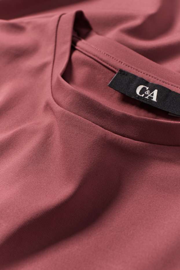 Femei - Tricou - slim fit - vișiniu