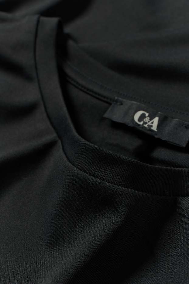 Femei - Tricou - slim fit - negru