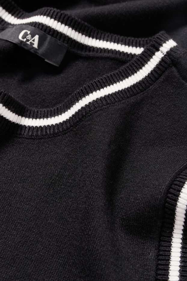 Donna - Gilet in maglia - nero