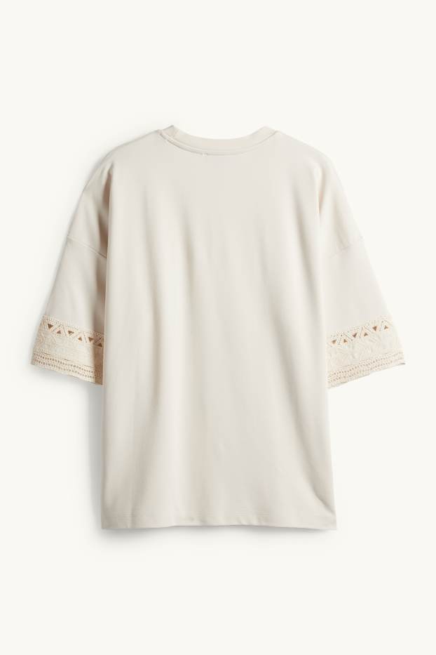 Femei - Tricou - regular fit - crem