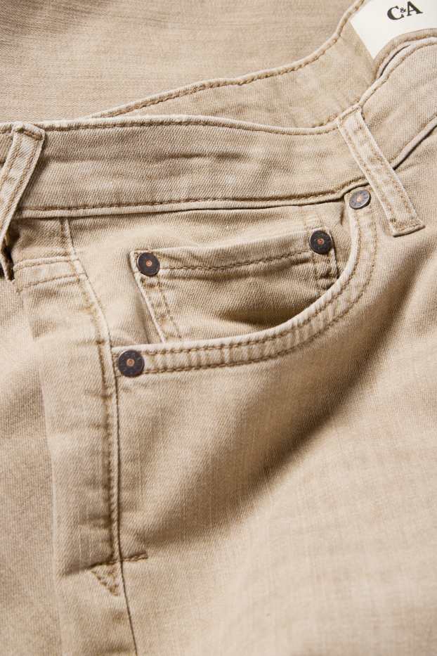 Heren - Straight jeans - beige