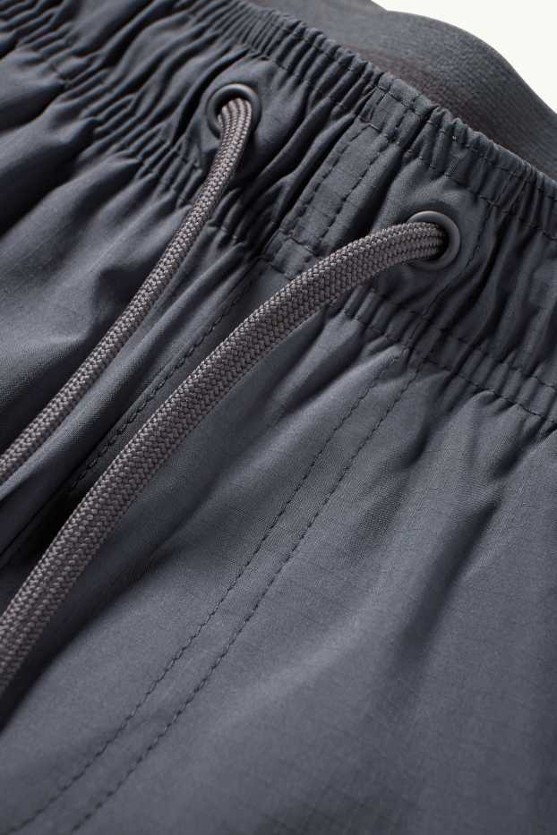 Herren - Badeshorts - 2-in-1-Look - dunkelgrau