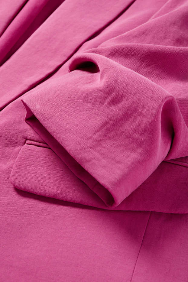 Mujer - Americana larga - regular fit - fucsia