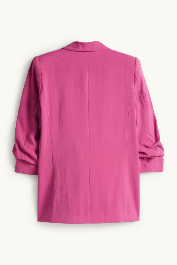 Mujer - Americana larga - regular fit - fucsia