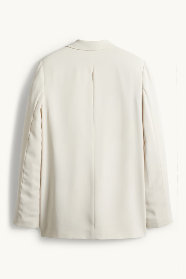 Mujer - Americana larga - regular fit - blanco roto