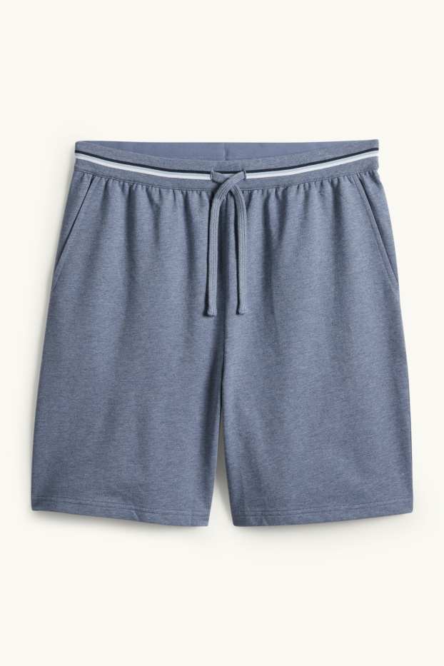 Hommes - Shorts de pyjama - bleu