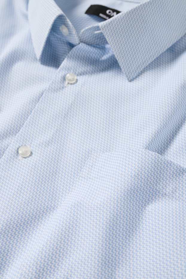 Herren - Businesshemd - Regular Fit - Kent - Minimal-Print - hellblau