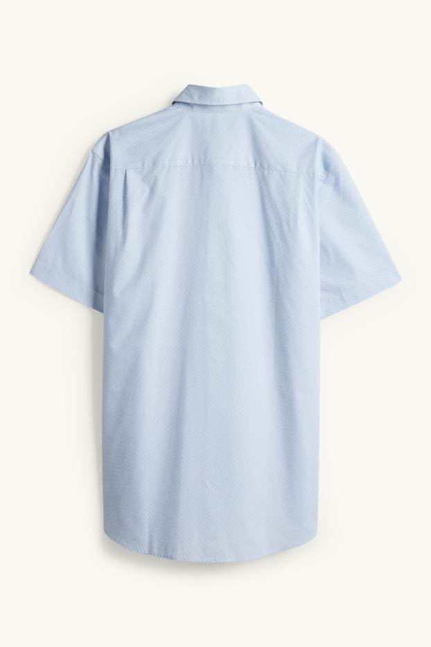 Herren - Businesshemd - Regular Fit - Kent - Minimal-Print - hellblau