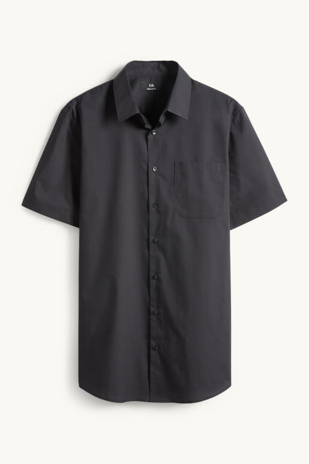 Herren - Businesshemd - Regular Fit - Kent - schwarz