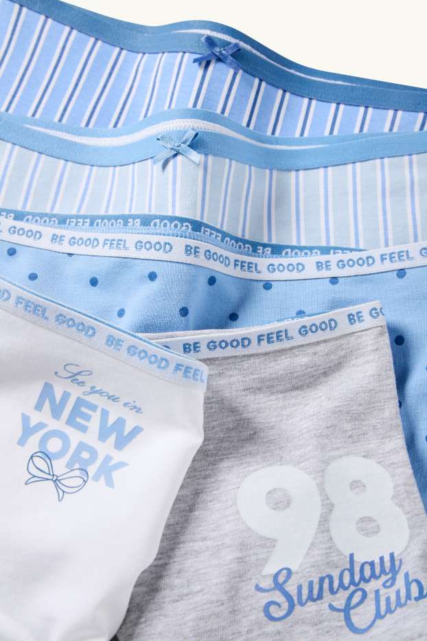 Kinder Mädchen - Multipack 5er - Boxershorts - hellblau