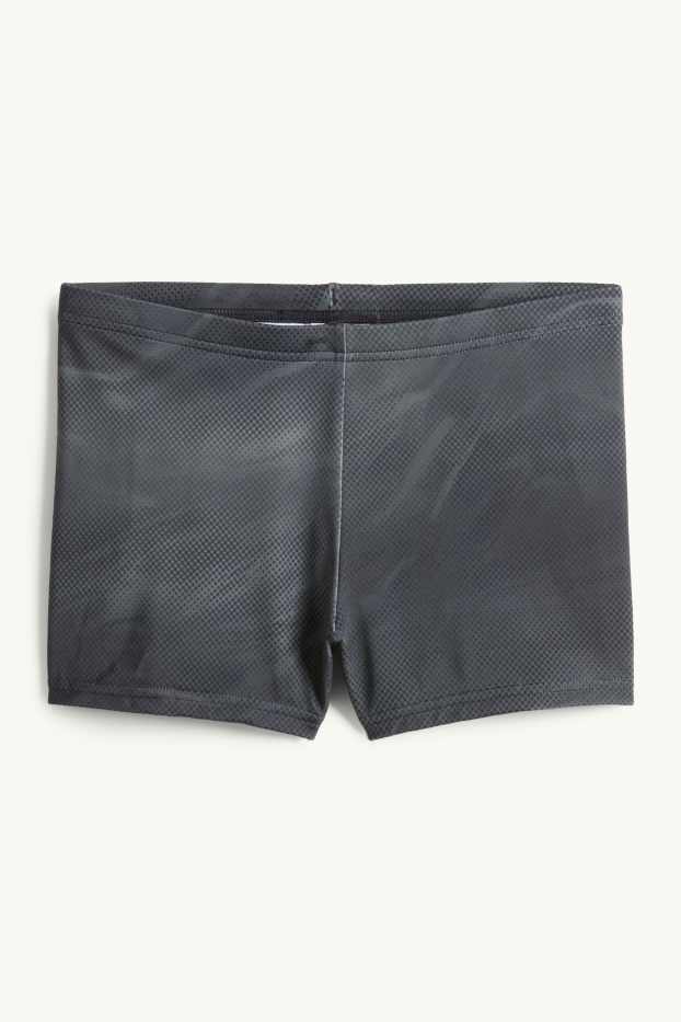 Children Boys - Swim shorts - LYCRA® XTRA LIFE™ - patterned - dark gray