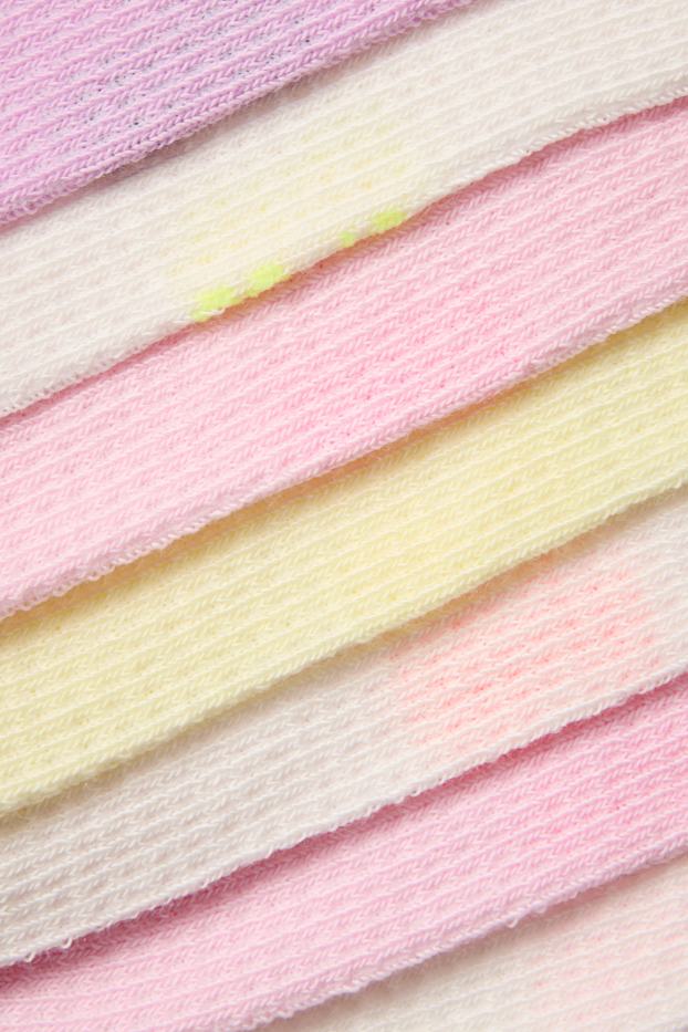Enfants filles - Lot de 7 paires - socquettes de sport - coloré