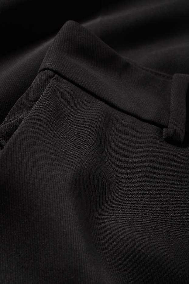 Mujer - Pantalón de oficina - mid waist - wide leg - negro