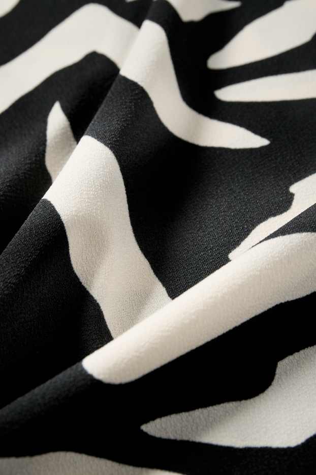 Femmes - Jupe - à motif - noir / beige