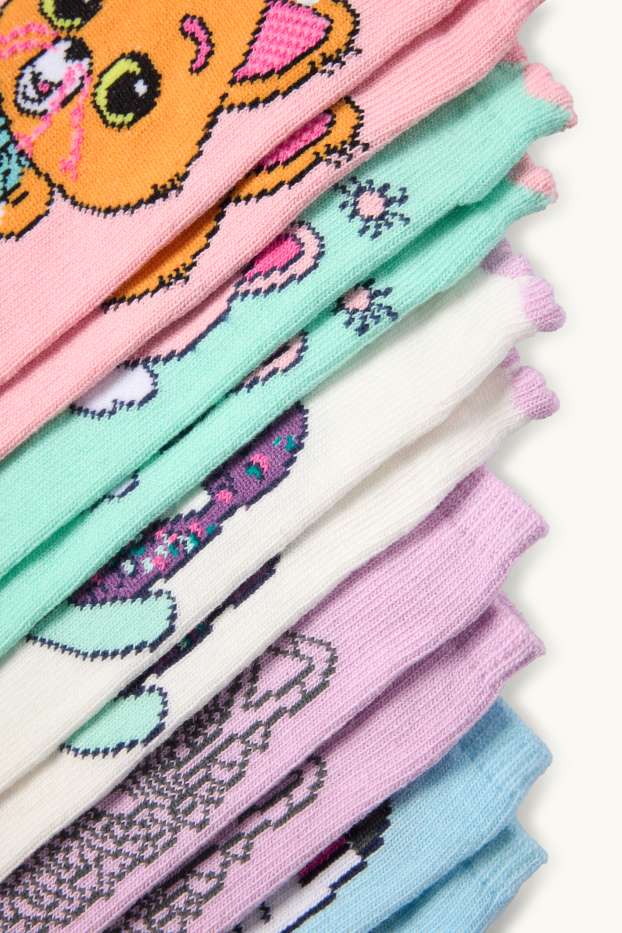 Dzieci dziewczynki - Wielopak, 5 par - Gabby's Dollhouse - krótkie skarpety z motywem - kolorowy