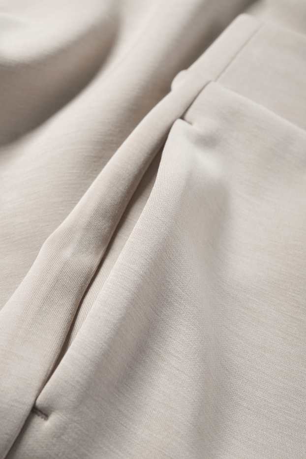 Damen - Sweat-Bermudas - beige