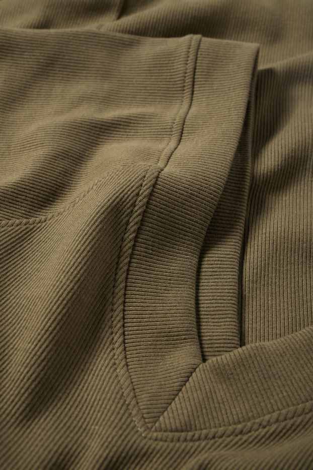 Femmes - Robe bodycon - finition côtelée - vert