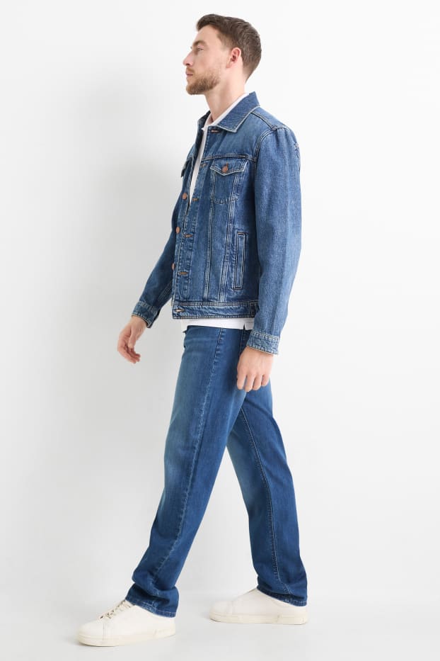 Pánské - Straight jeans - modrá