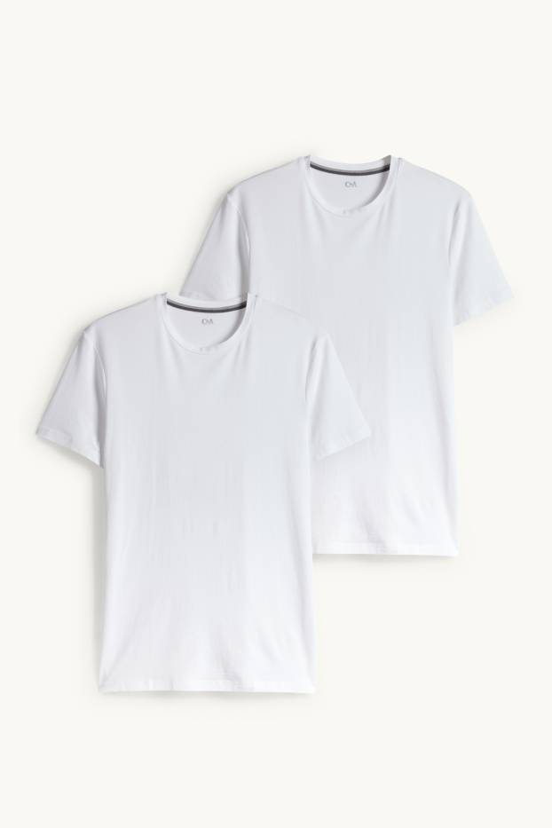 Home - Paquet de 2 - samarreta interior - LYCRA® - blanc