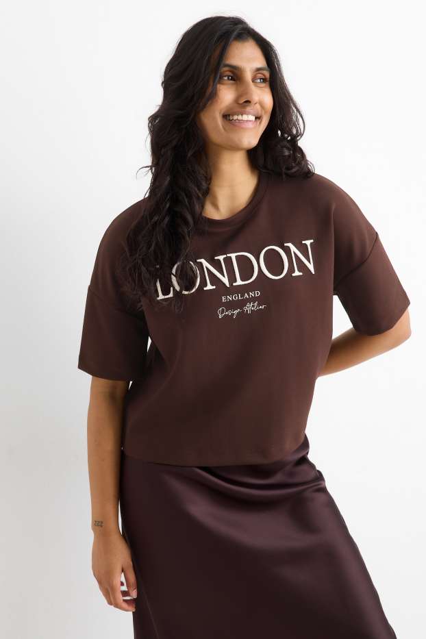 Damen - Sweatshirt - dunkelbraun