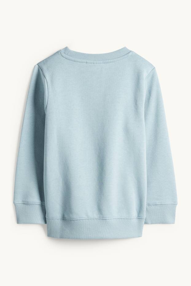 Kinder Jungen - Sonic - Sweatshirt - Glanz-Effekt - helltürkis