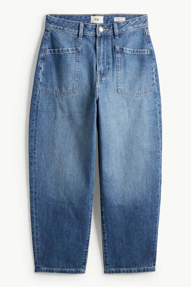Dona - Barrel Jeans - high waist - blau
