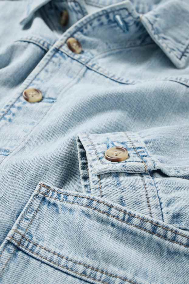 Femmes - Veste-chemise en jean - bleu clair