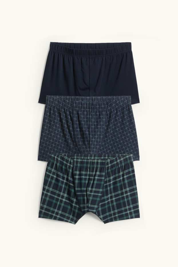 Herren - Multipack 3er - Trunks - dunkelblau