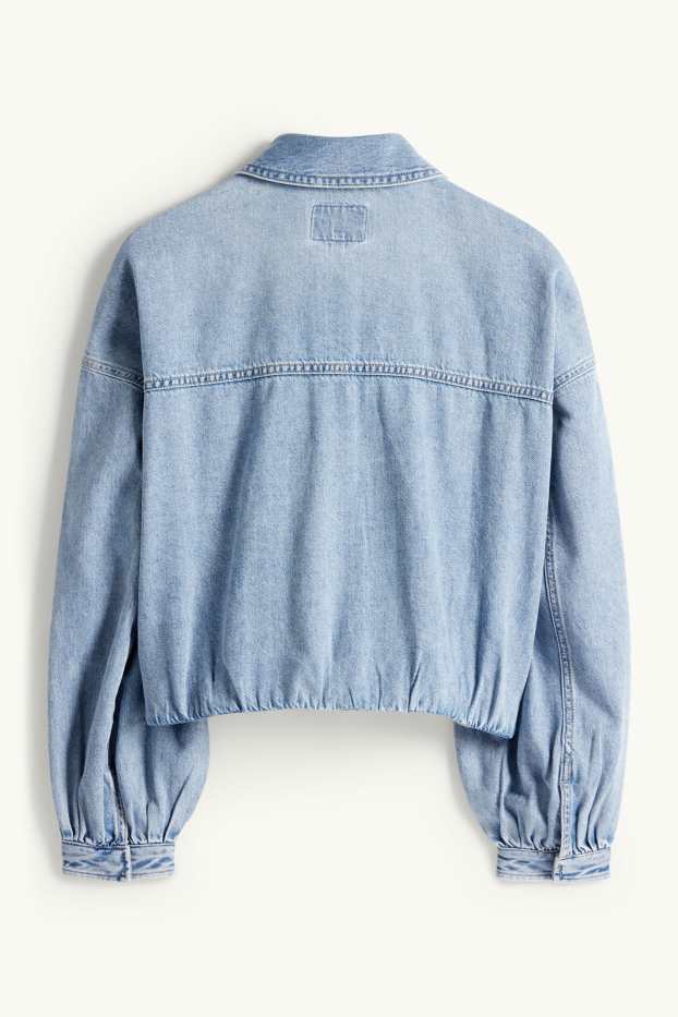 Kobiety - Kurtka dżinsowa - niebieski