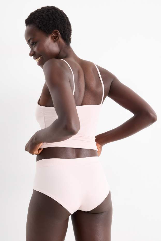 Femmes - Lot de 3 - shortys - gris / rose