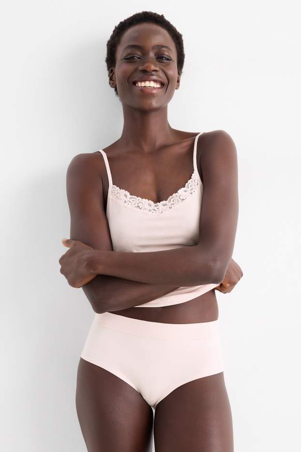 Femmes - Lot de 3 - shortys - gris / rose