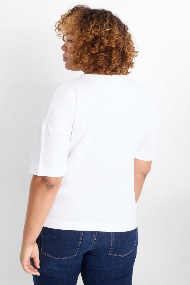 Damen - T-Shirt - Regular Fit - Peanuts - weiß