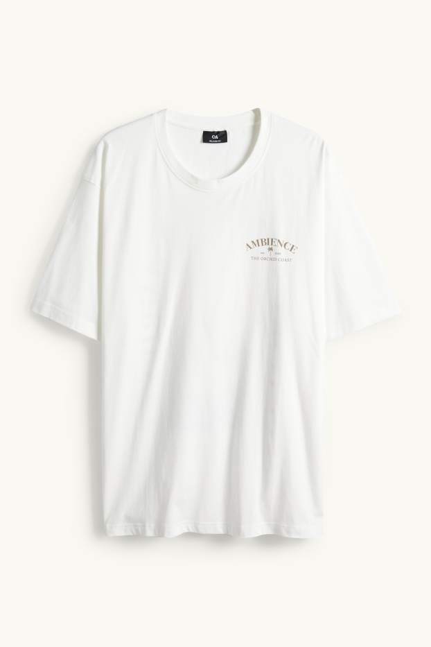 Unisex - Tričko - relaxed fit - krémově bílá