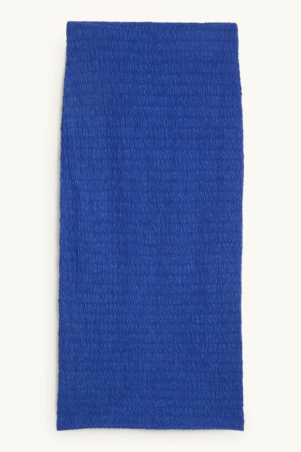 Damen - Rock - strukturiert - dunkelblau