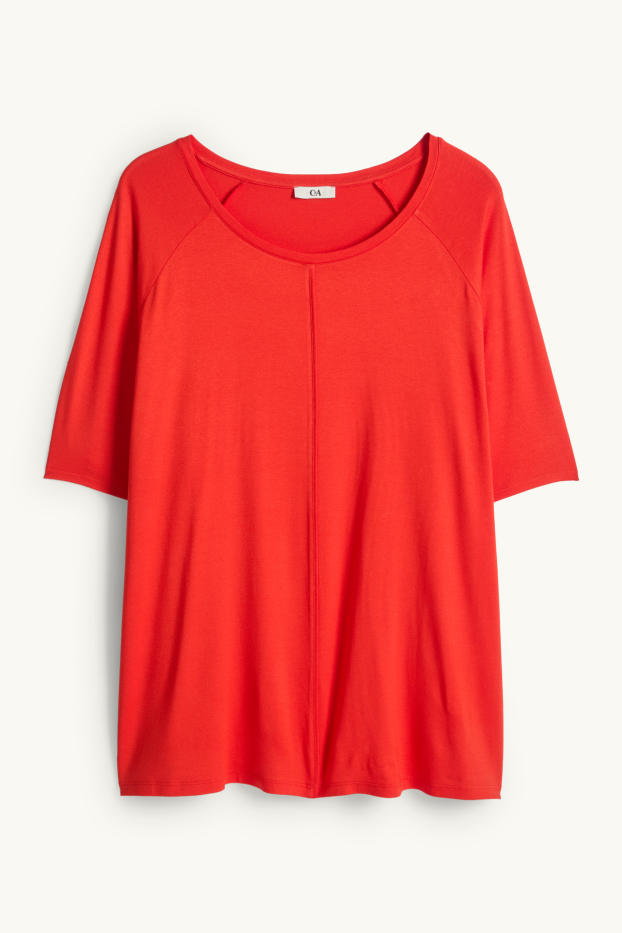 Damen - T-Shirt - orange-rot